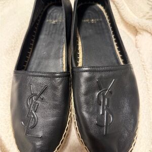 Yves Saint Laurent Black Espadrilles